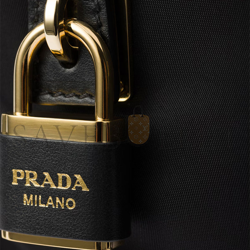 PRADA SMALL RE-NYLON AND LEATHER SHOULDER BAG 1BC234 (27*13*4cm) PRADA SMALL RE-NYLON AND LEATHER SHOULDER BAG 1BC234 (27*13*4cm)